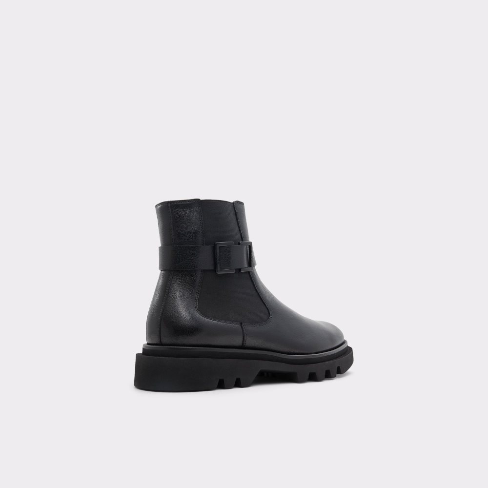 Black Aldo Verdi - Lug Sole Ankle Boots | 09HBNVJZT