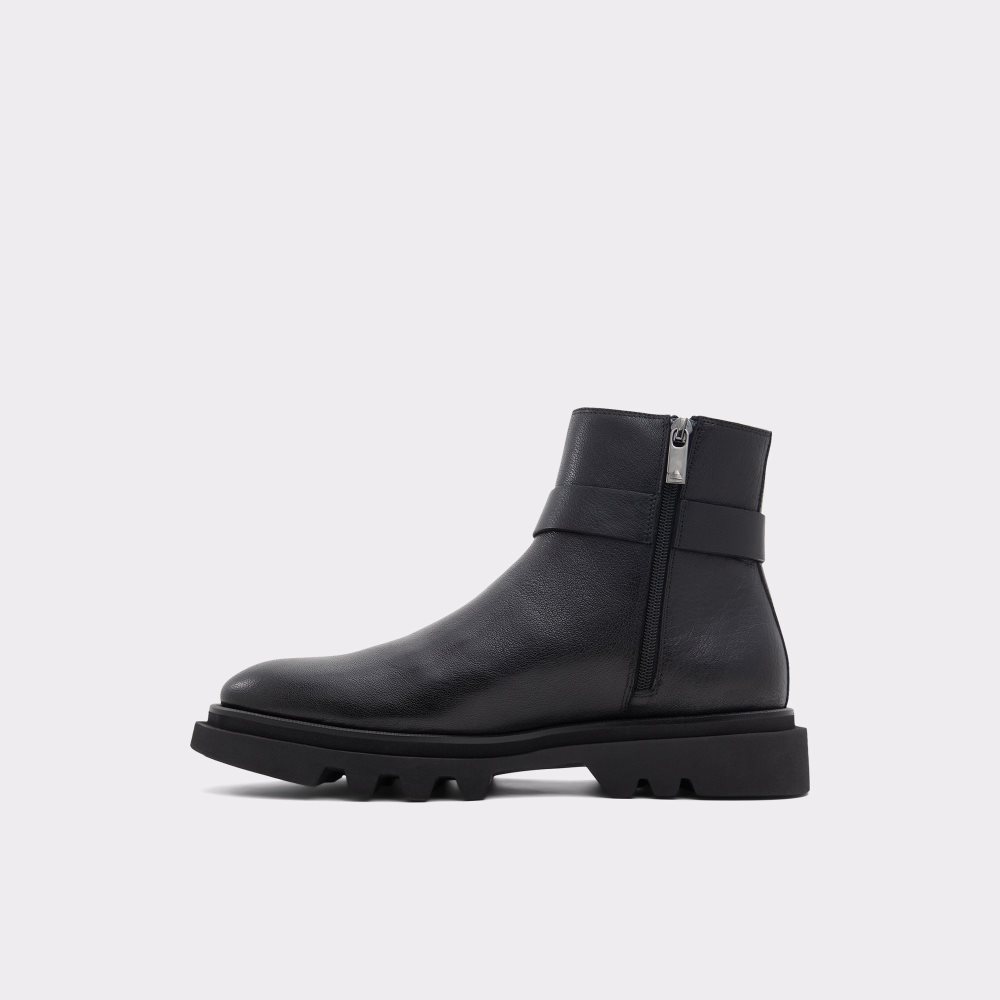 Black Aldo Verdi - Lug Sole Ankle Boots | 09HBNVJZT