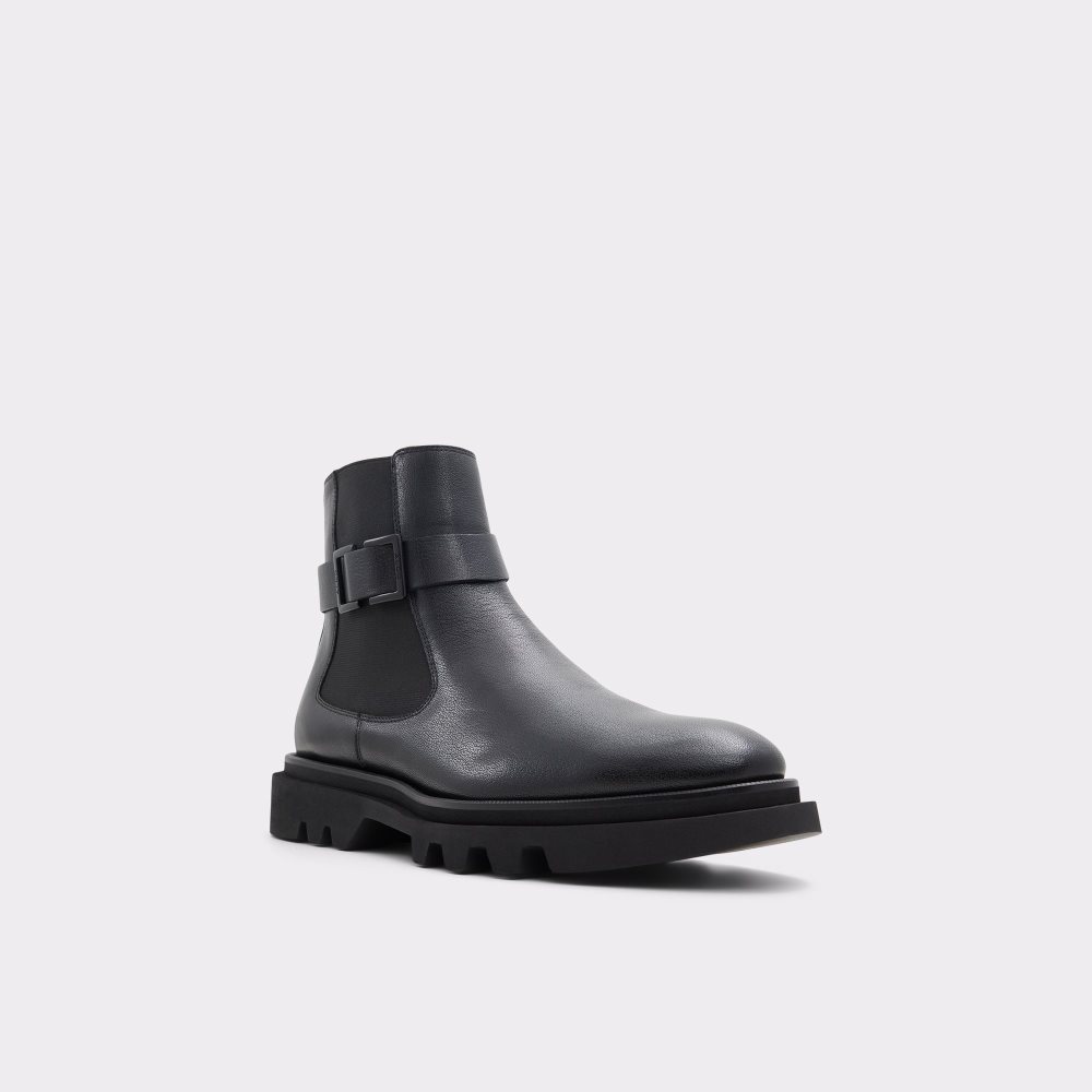 Black Aldo Verdi - Lug Sole Ankle Boots | 09HBNVJZT