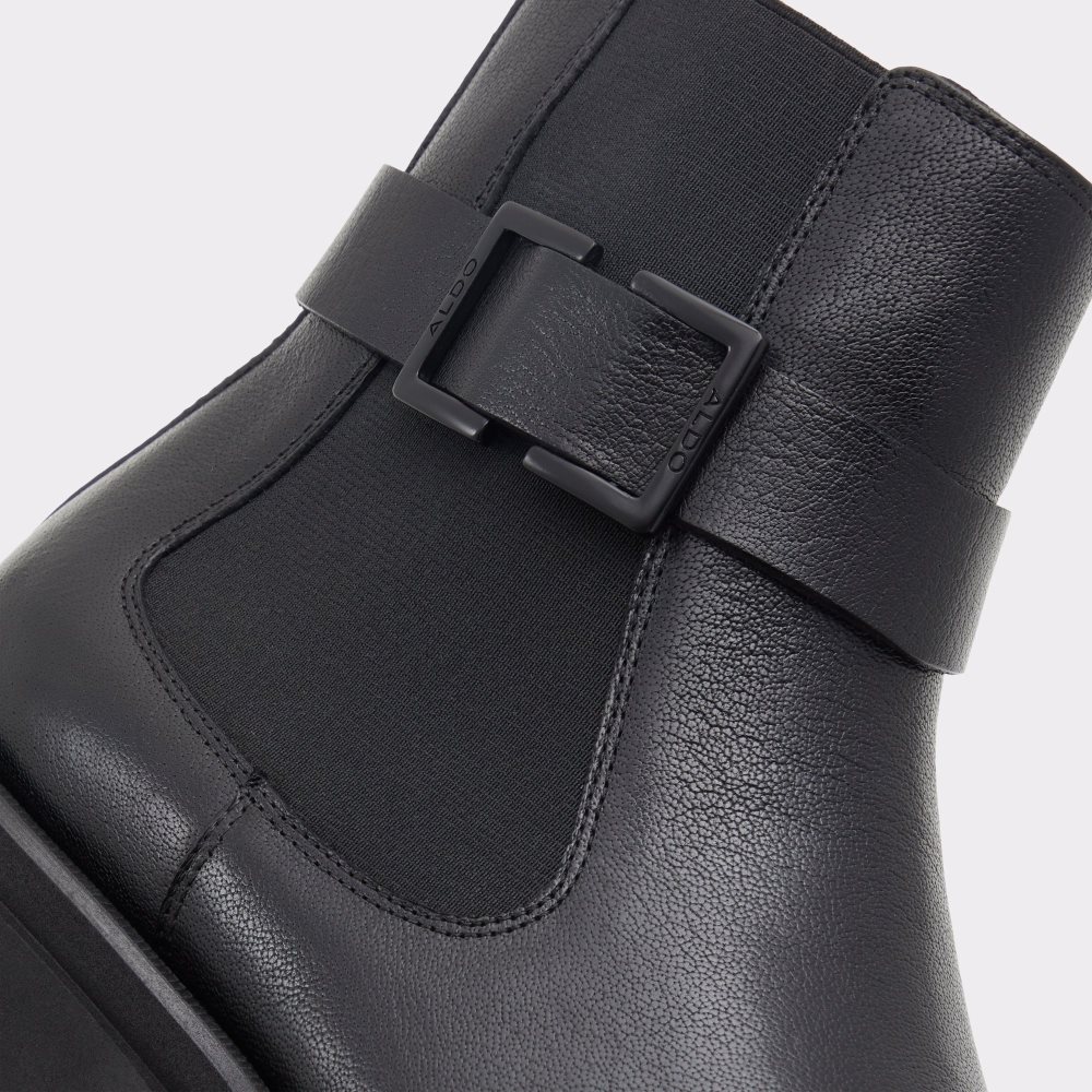 Black Aldo Verdi - Lug Sole Ankle Boots | 09HBNVJZT