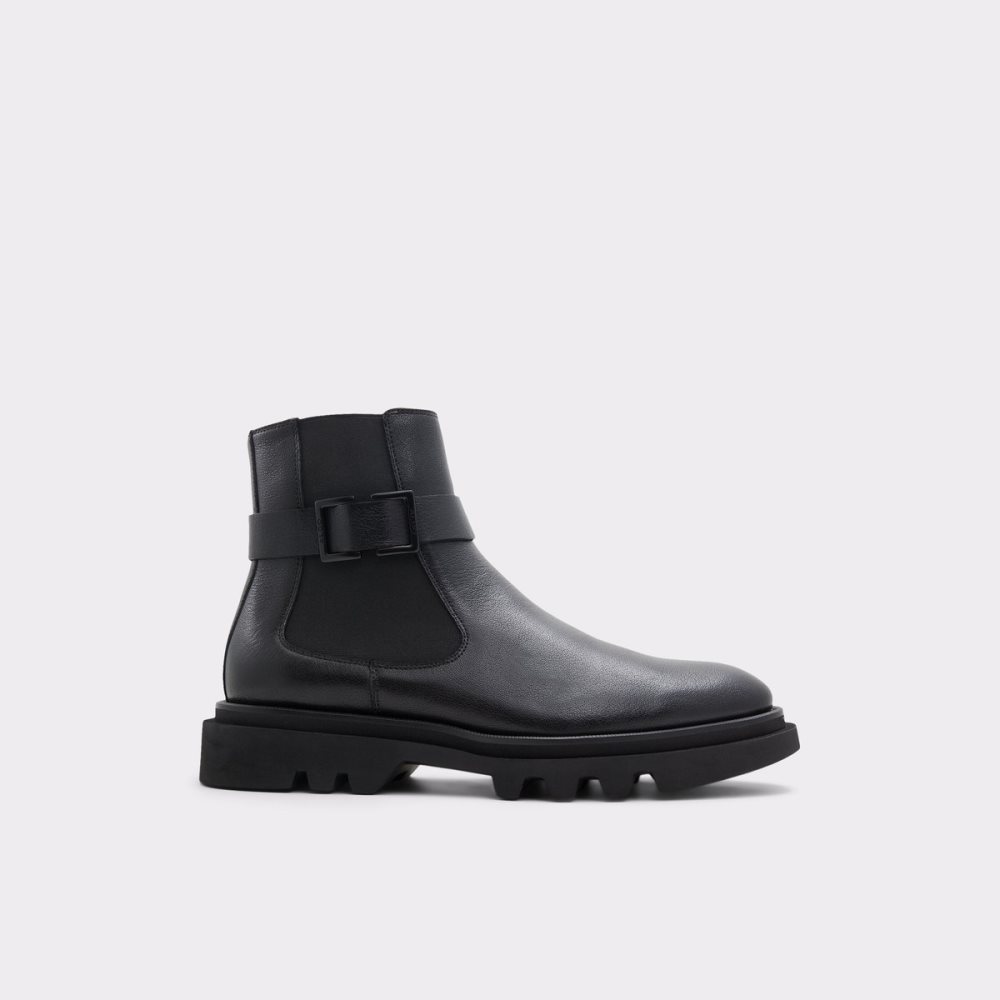 Black Aldo Verdi - Lug Sole Ankle Boots | 09HBNVJZT