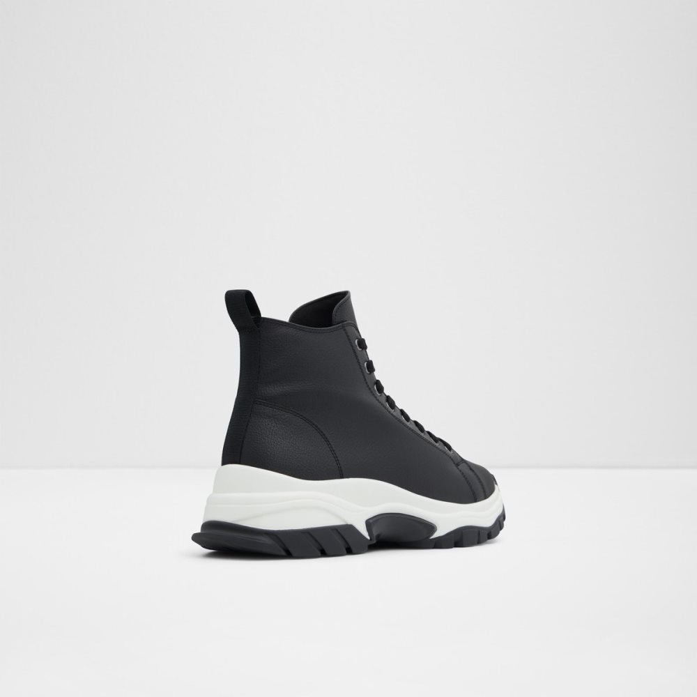 Black Aldo Vertex High Top - Jogger Sole Rain Boots | 08CTSAPIQ