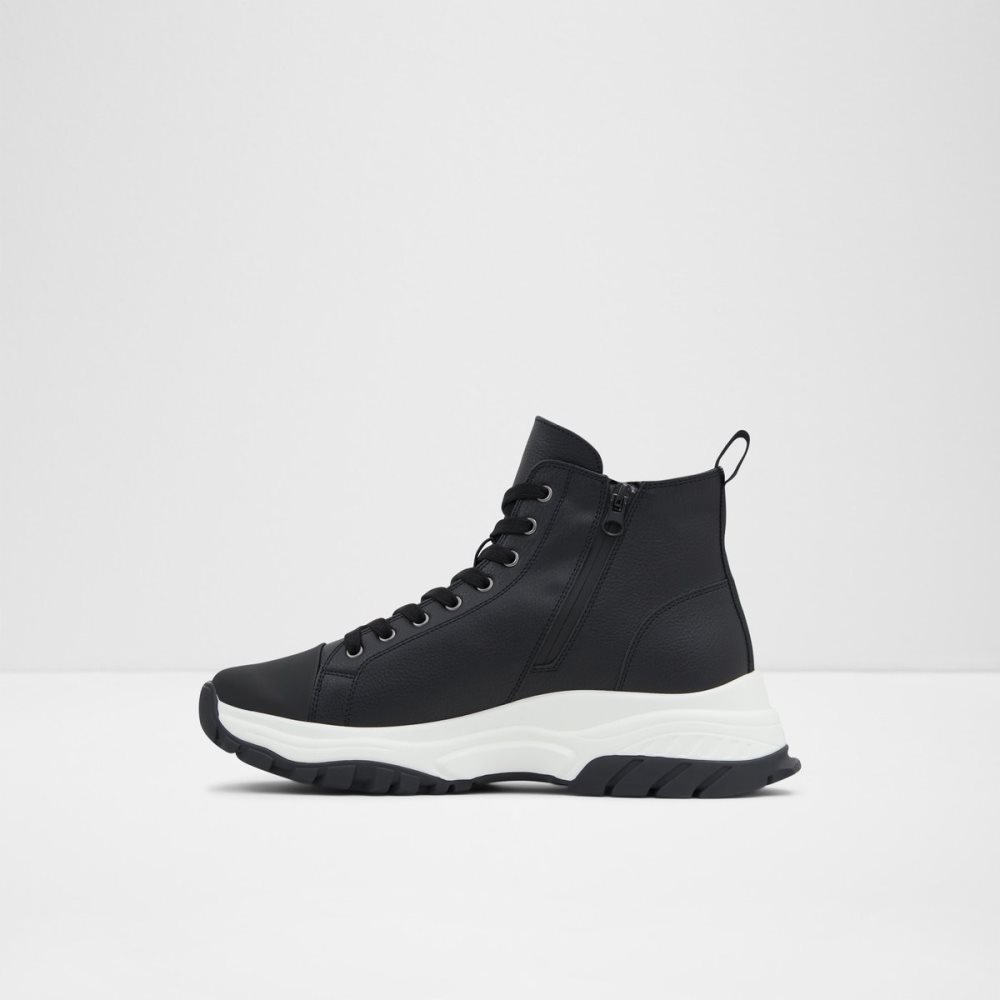 Black Aldo Vertex High Top - Jogger Sole Rain Boots | 08CTSAPIQ