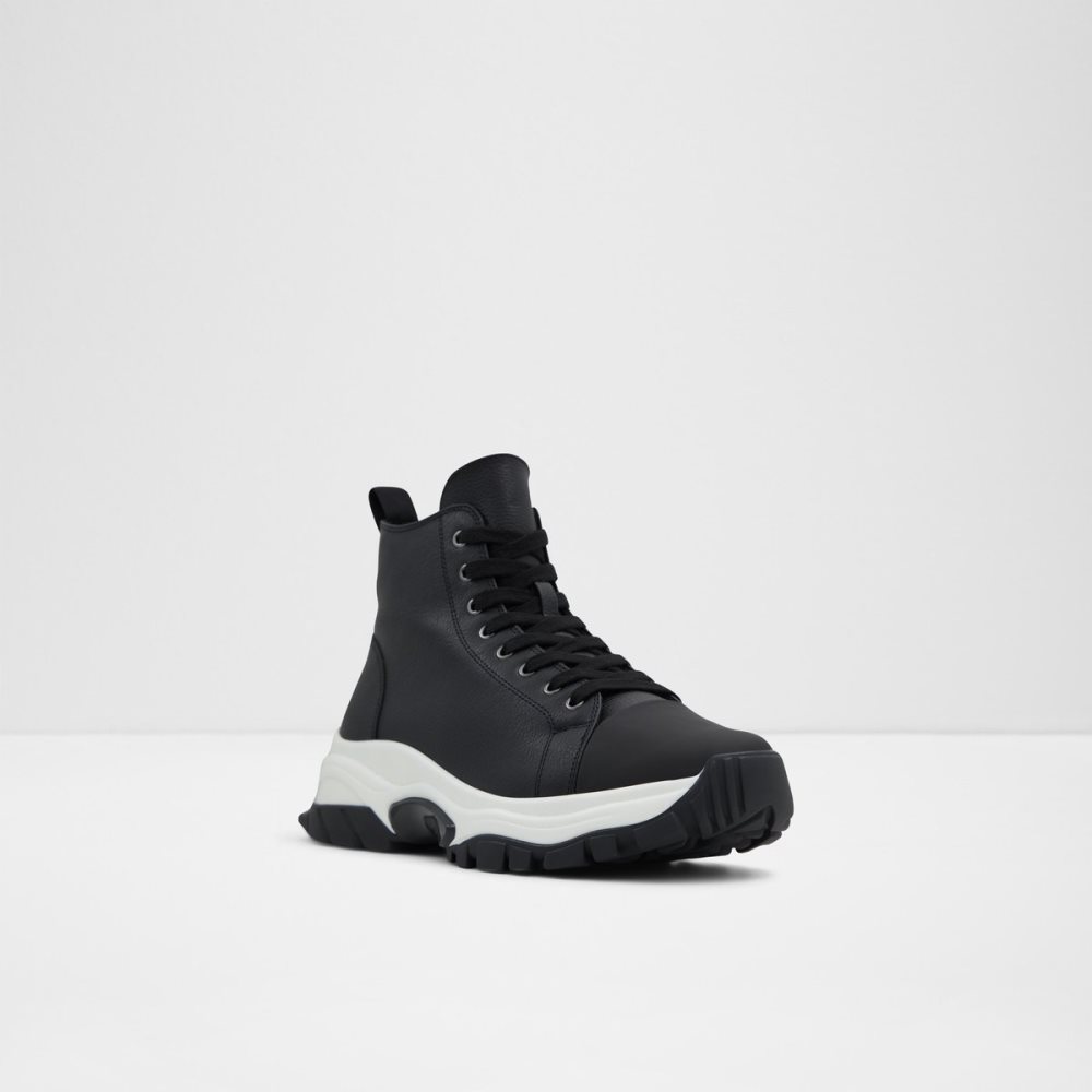 Black Aldo Vertex High Top - Jogger Sole Rain Boots | 08CTSAPIQ