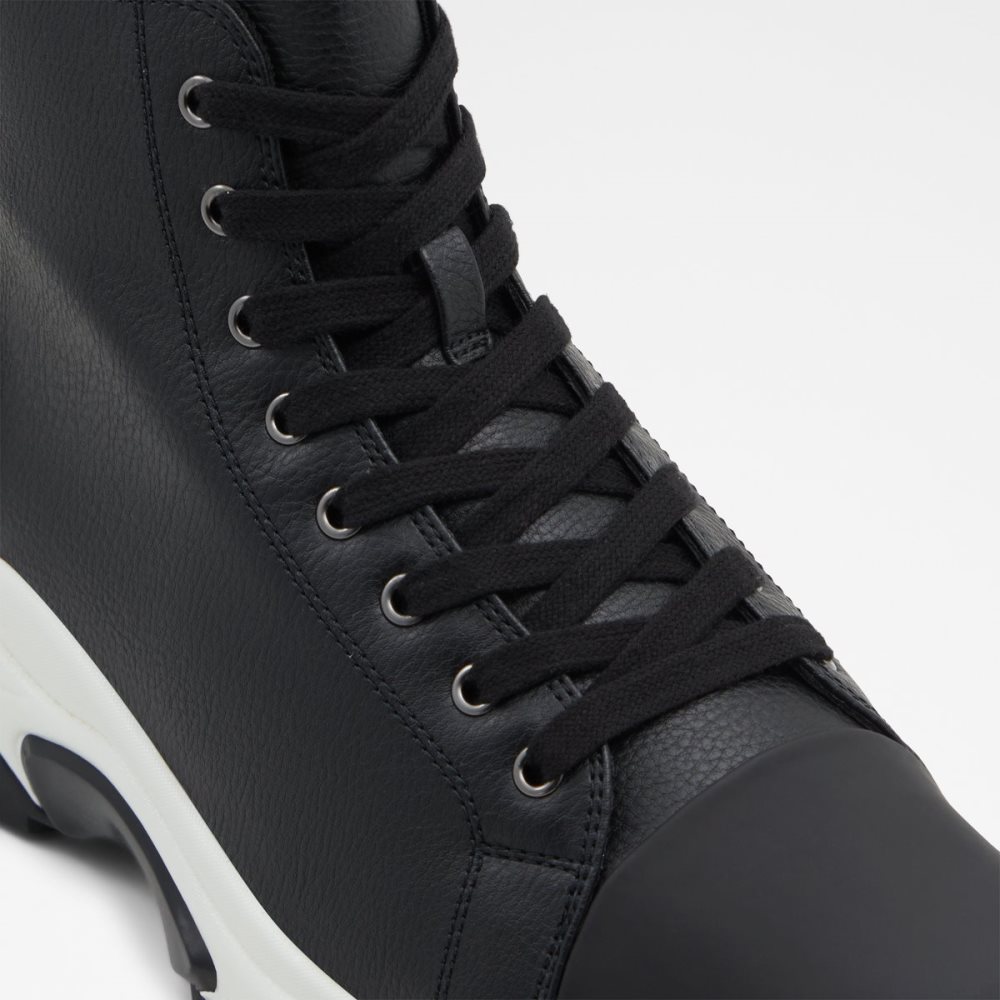 Black Aldo Vertex High Top - Jogger Sole Rain Boots | 08CTSAPIQ