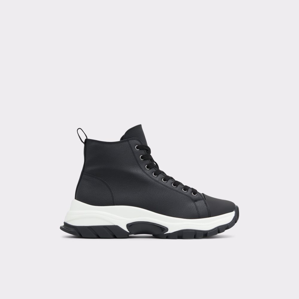 Black Aldo Vertex High Top - Jogger Sole Rain Boots | 08CTSAPIQ