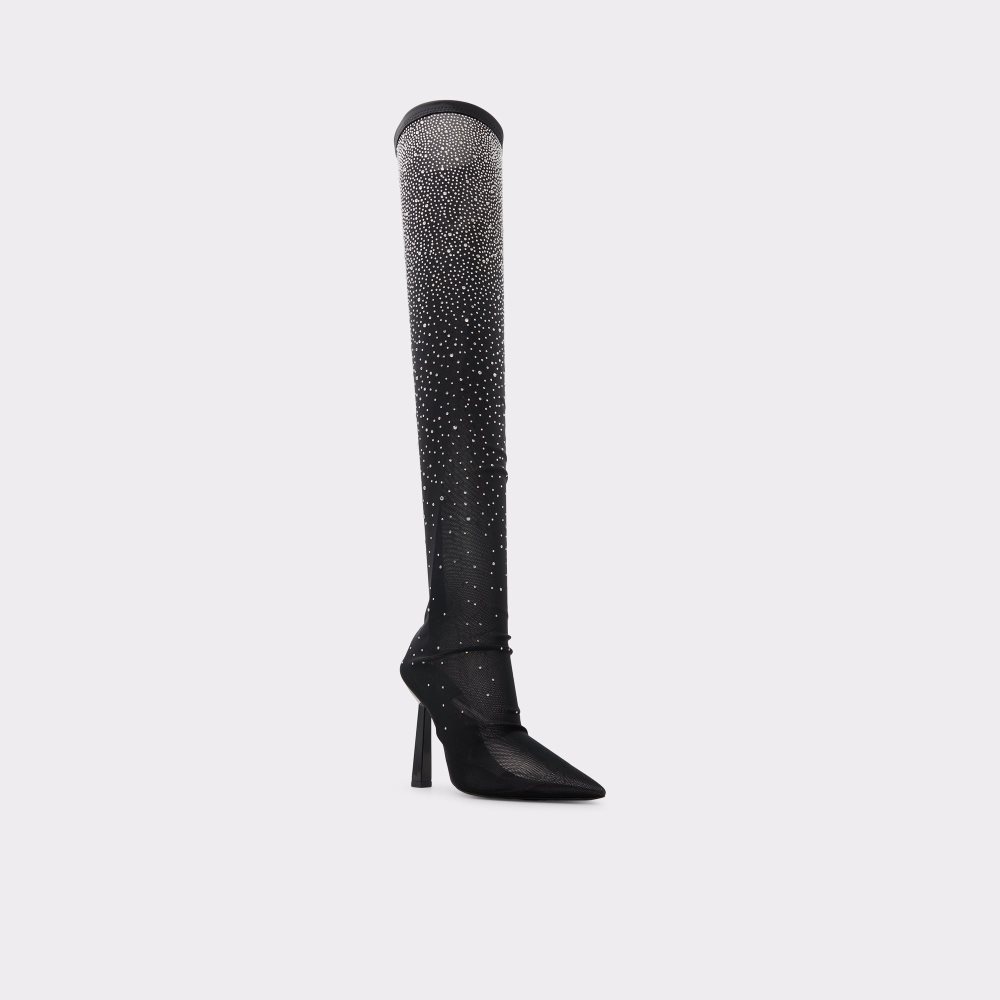 Black Aldo Vittoria Over-the-knee Tall Boots | 69IMECSXQ