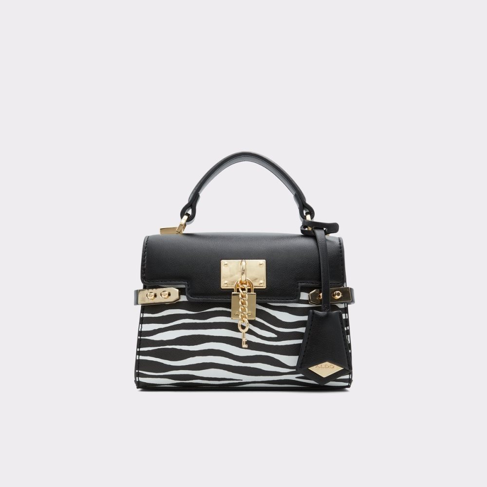 Black Aldo Vontessa Top Handle Handbag | 49HCBKFIR