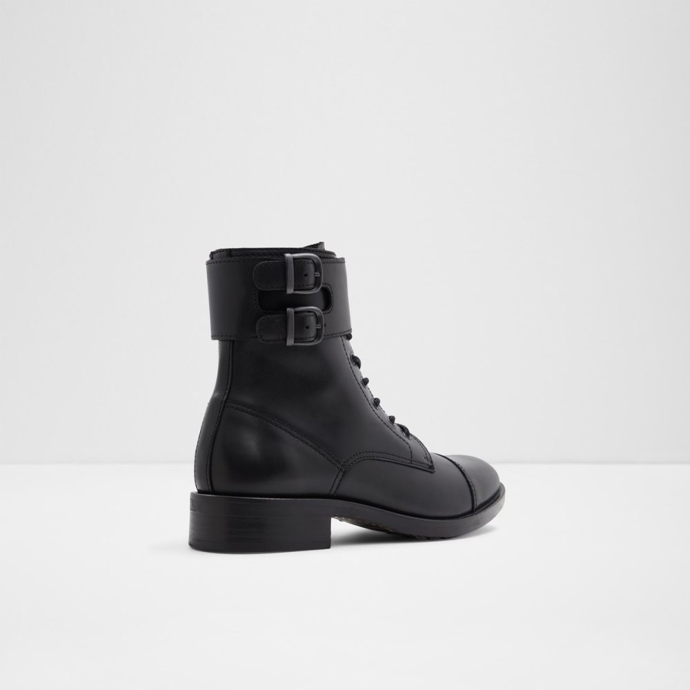 Black Aldo Wicerrag Lace-up Lace Up Boots | 08VHBQAMX