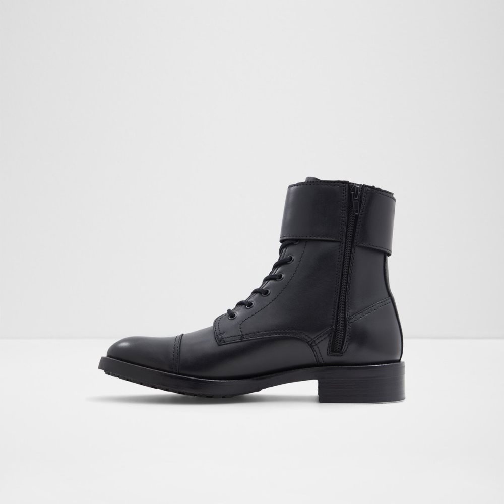 Black Aldo Wicerrag Lace-up Lace Up Boots | 08VHBQAMX