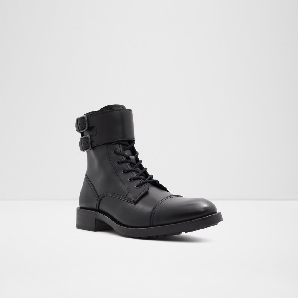 Black Aldo Wicerrag Lace-up Lace Up Boots | 08VHBQAMX