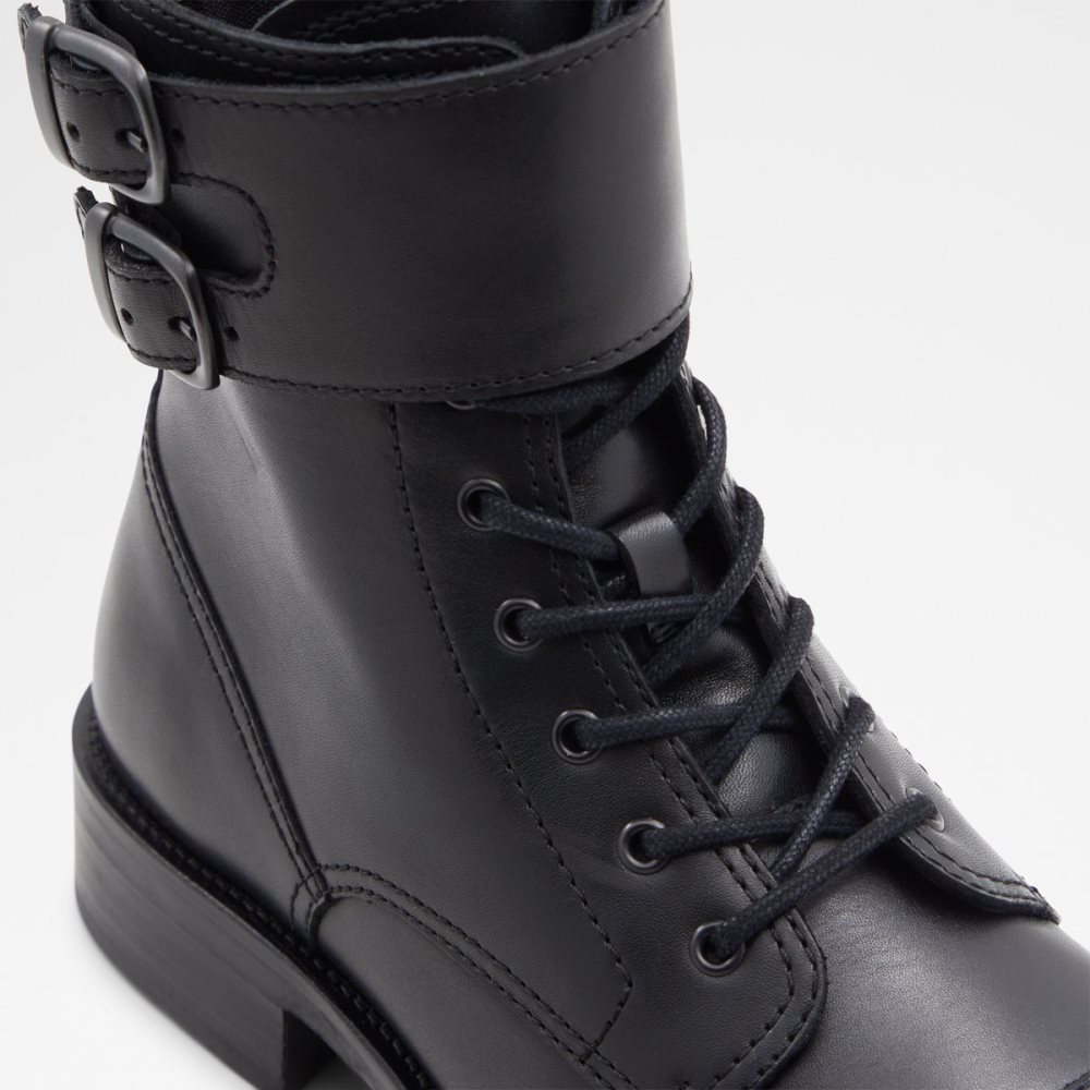 Black Aldo Wicerrag Lace-up Lace Up Boots | 08VHBQAMX