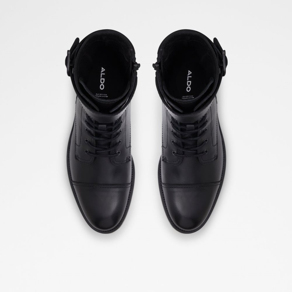 Black Aldo Wicerrag Lace-up Lace Up Boots | 08VHBQAMX