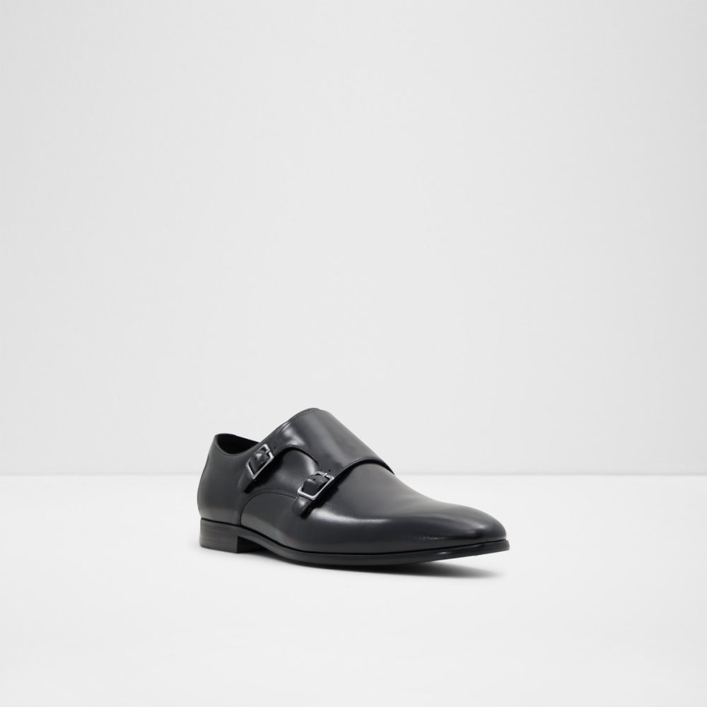 Black Aldo Wilde Monkstrap Loafers | 08KZRVPJU