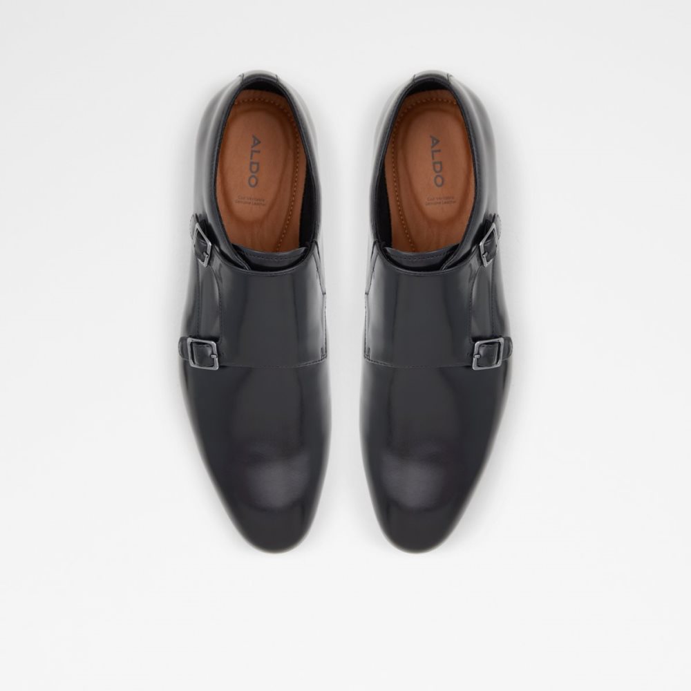 Black Aldo Wilde Monkstrap Loafers | 08KZRVPJU