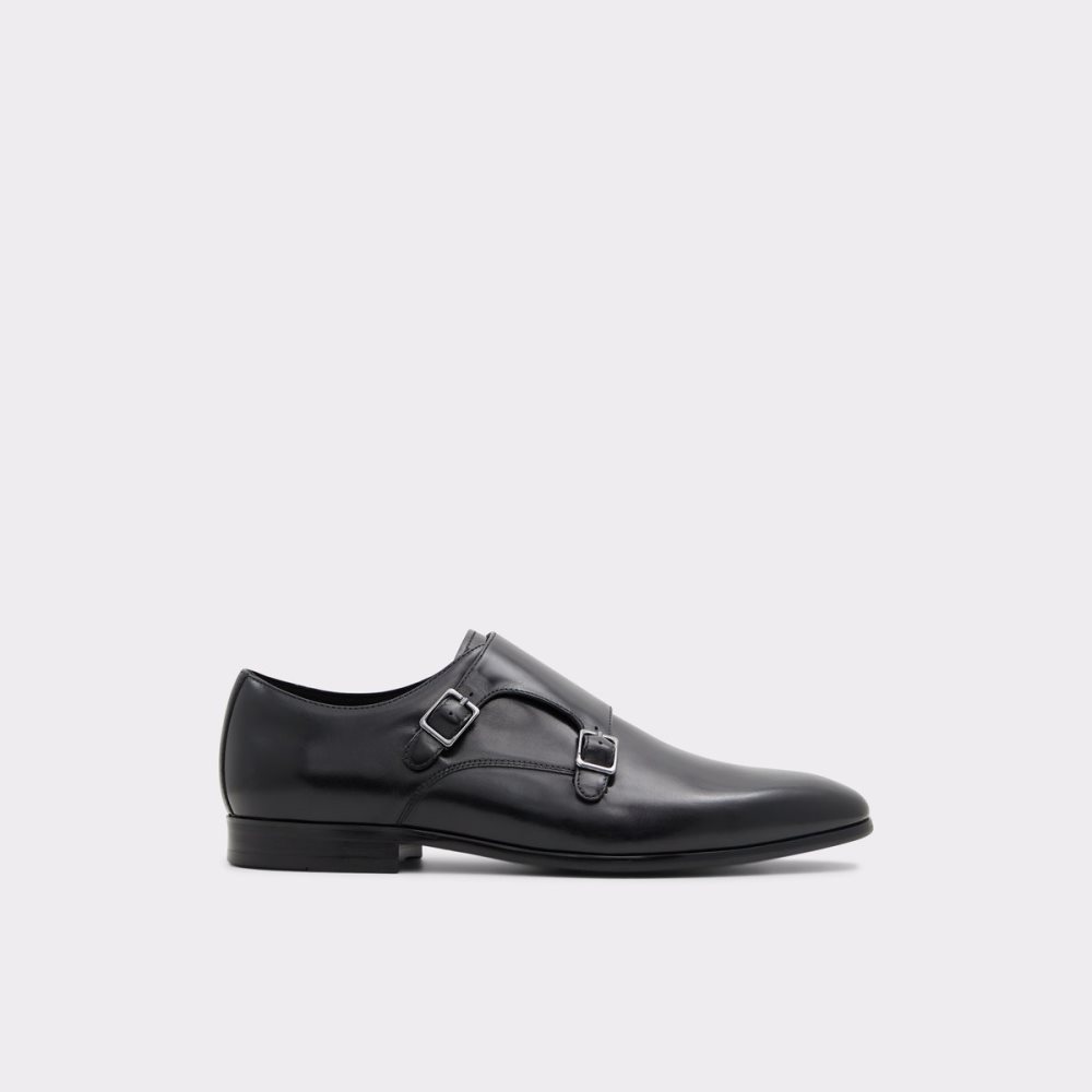 Black Aldo Wilde Monkstrap Loafers | 08KZRVPJU