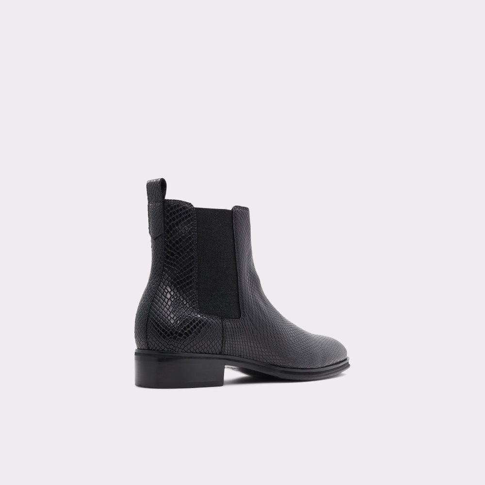 Black Snake Aldo Druven Chelsea Boots | 71CDIVYJG