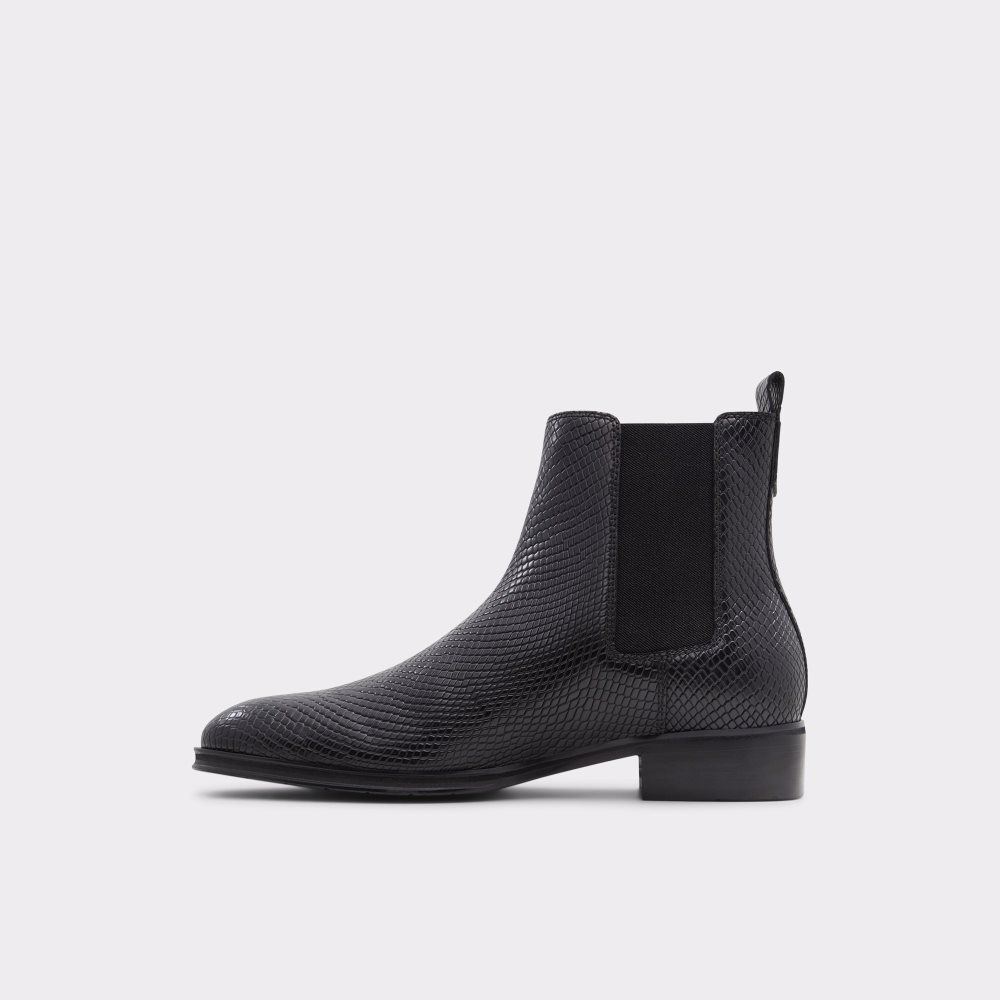 Black Snake Aldo Druven Chelsea Boots | 71CDIVYJG