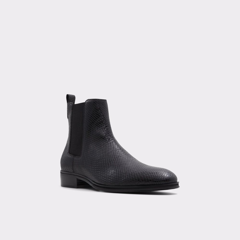 Black Snake Aldo Druven Chelsea Boots | 71CDIVYJG