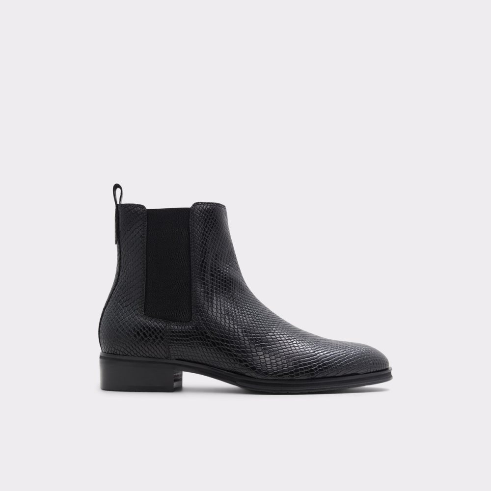 Black Snake Aldo Druven Chelsea Boots | 71CDIVYJG