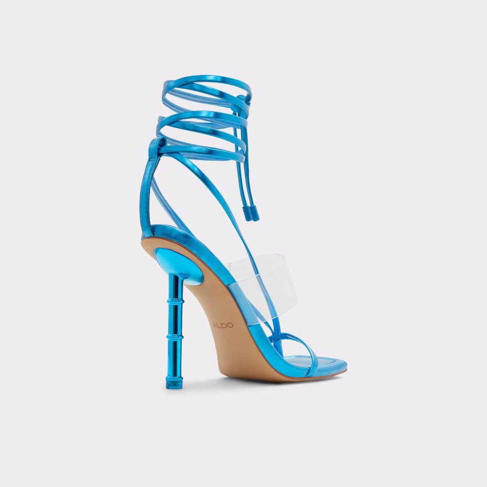 Blue Aldo Elektra Strappy Heeled Sandal Sandals | 69KODWGXM