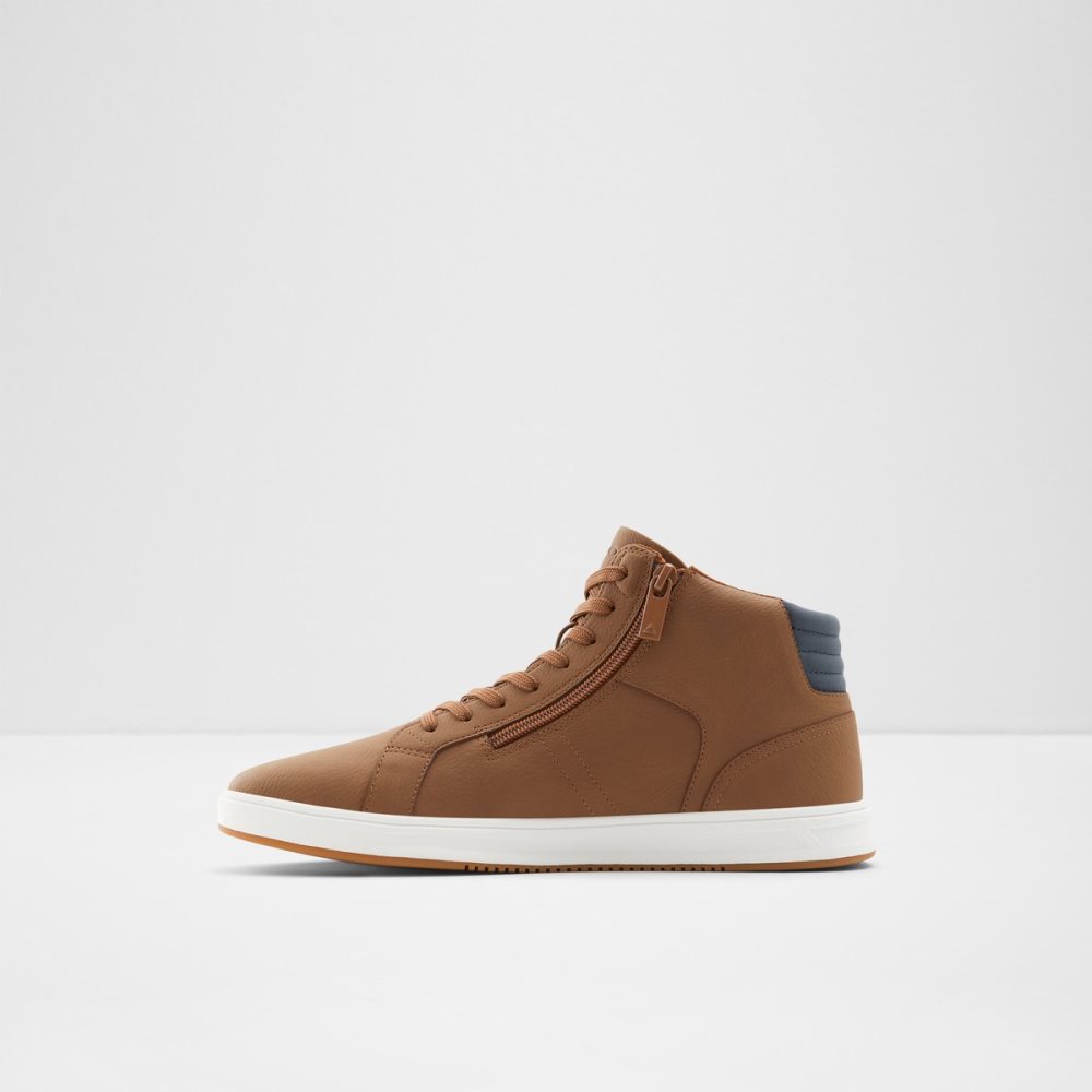 Brown Aldo Afiac High Top - Cup Sole Sneakers | 89OSYNTXW