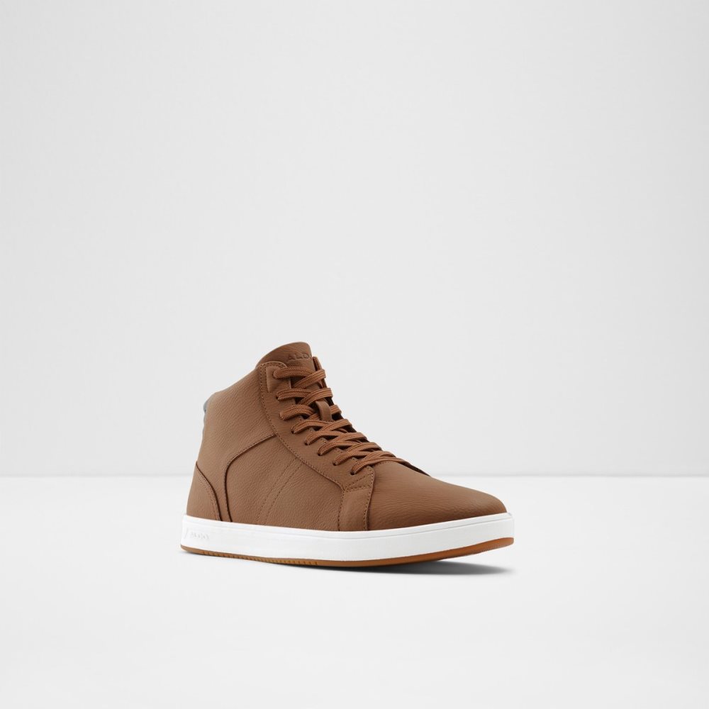 Brown Aldo Afiac High Top - Cup Sole Sneakers | 89OSYNTXW