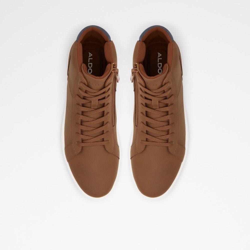 Brown Aldo Afiac High Top - Cup Sole Sneakers | 89OSYNTXW