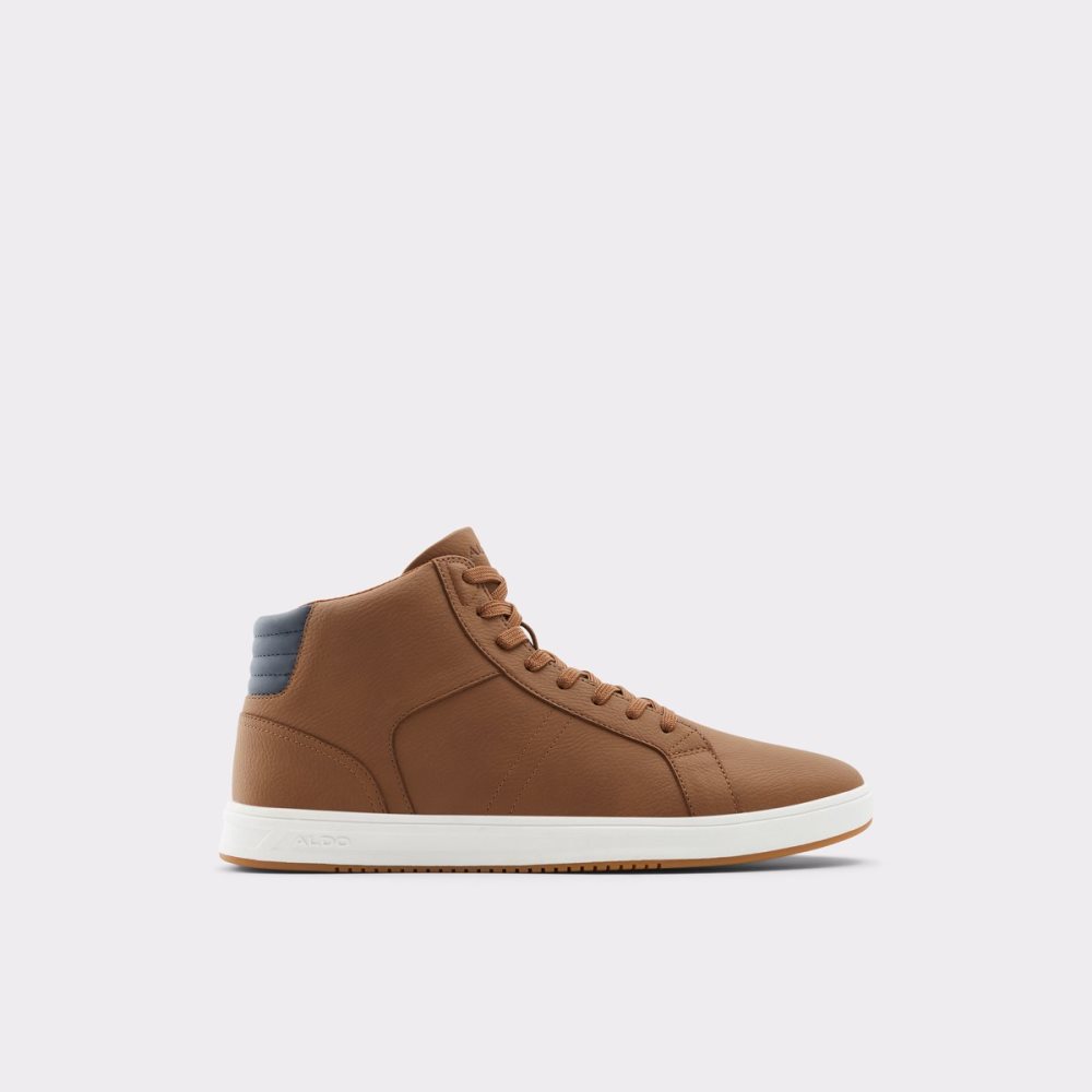 Brown Aldo Afiac High Top - Cup Sole Sneakers | 89OSYNTXW