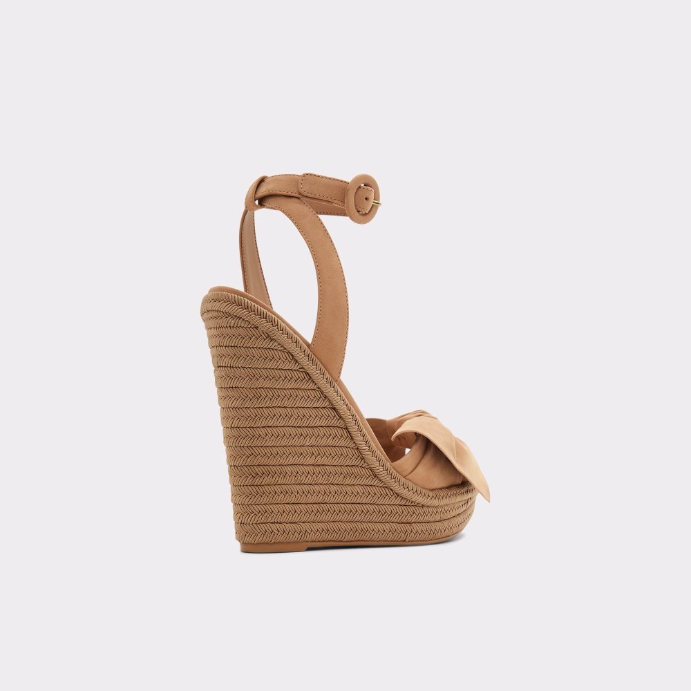 Brown Aldo Besch Wedge Sandal - Wedge Sandals | 32YRVGUPS