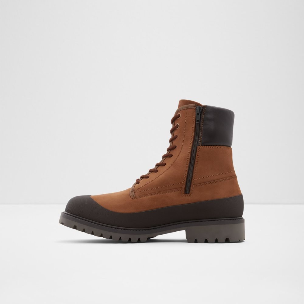 Brown Aldo Careg Lace Up Boots | 05YWLVIFZ