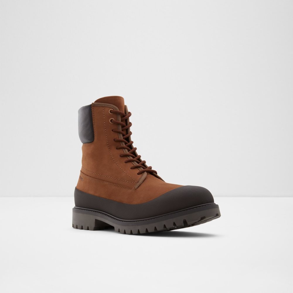 Brown Aldo Careg Lace Up Boots | 05YWLVIFZ