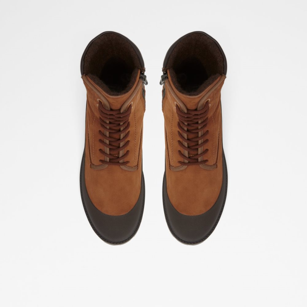 Brown Aldo Careg Lace Up Boots | 05YWLVIFZ