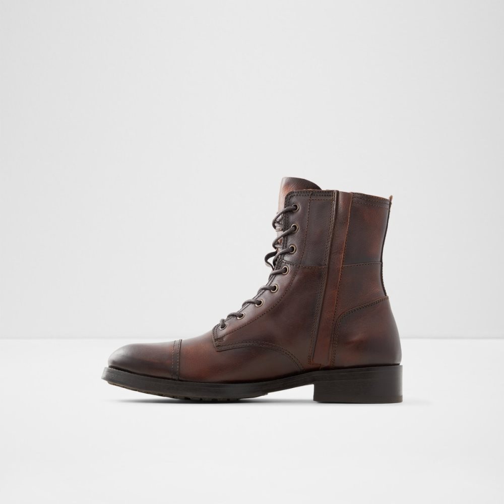 Brown Aldo Coolport Lace Up Boots | 05YXRUWIJ