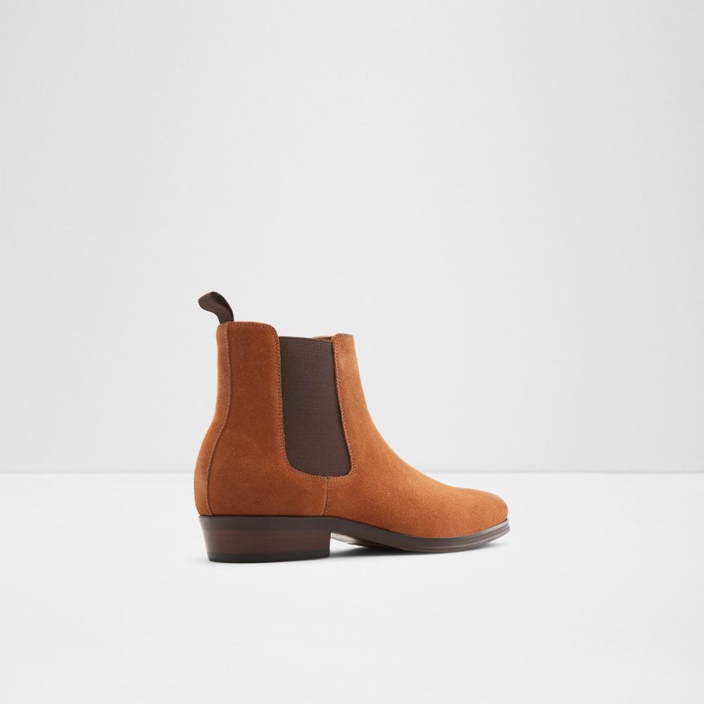 Brown Aldo Cord Chelsea Boots | 75HVKDZWQ