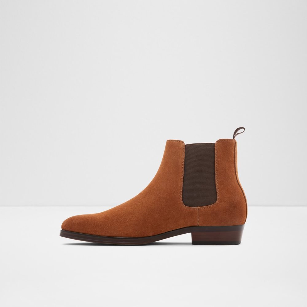 Brown Aldo Cord Chelsea Boots | 75HVKDZWQ