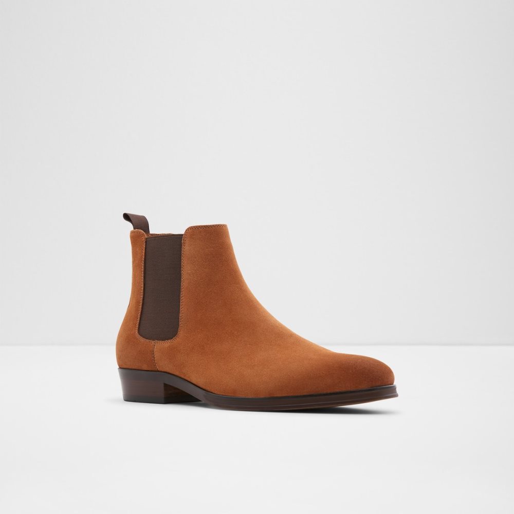 Brown Aldo Cord Chelsea Boots | 75HVKDZWQ