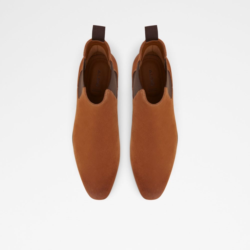 Brown Aldo Cord Chelsea Boots | 75HVKDZWQ