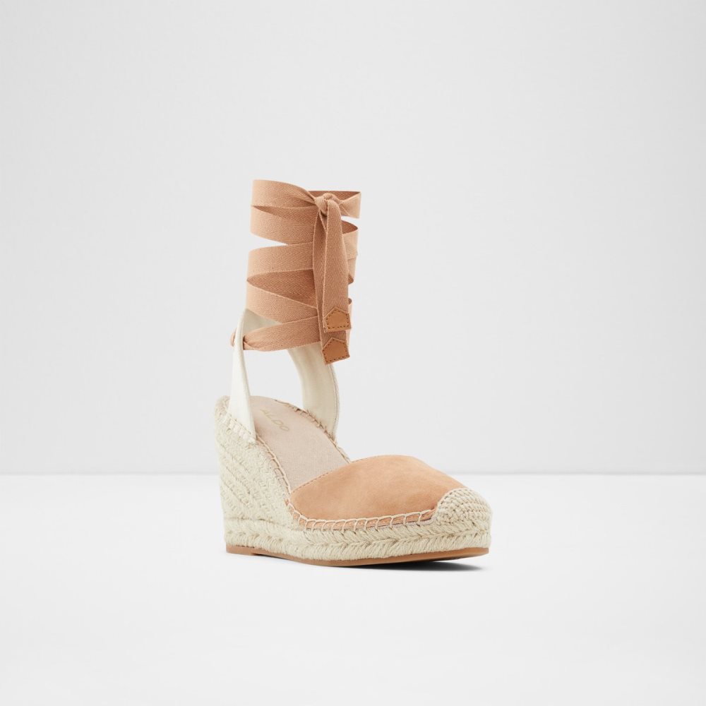 Brown Aldo Efemina Wedge Sandal - Wedge Sandals | 61ECRSGKB