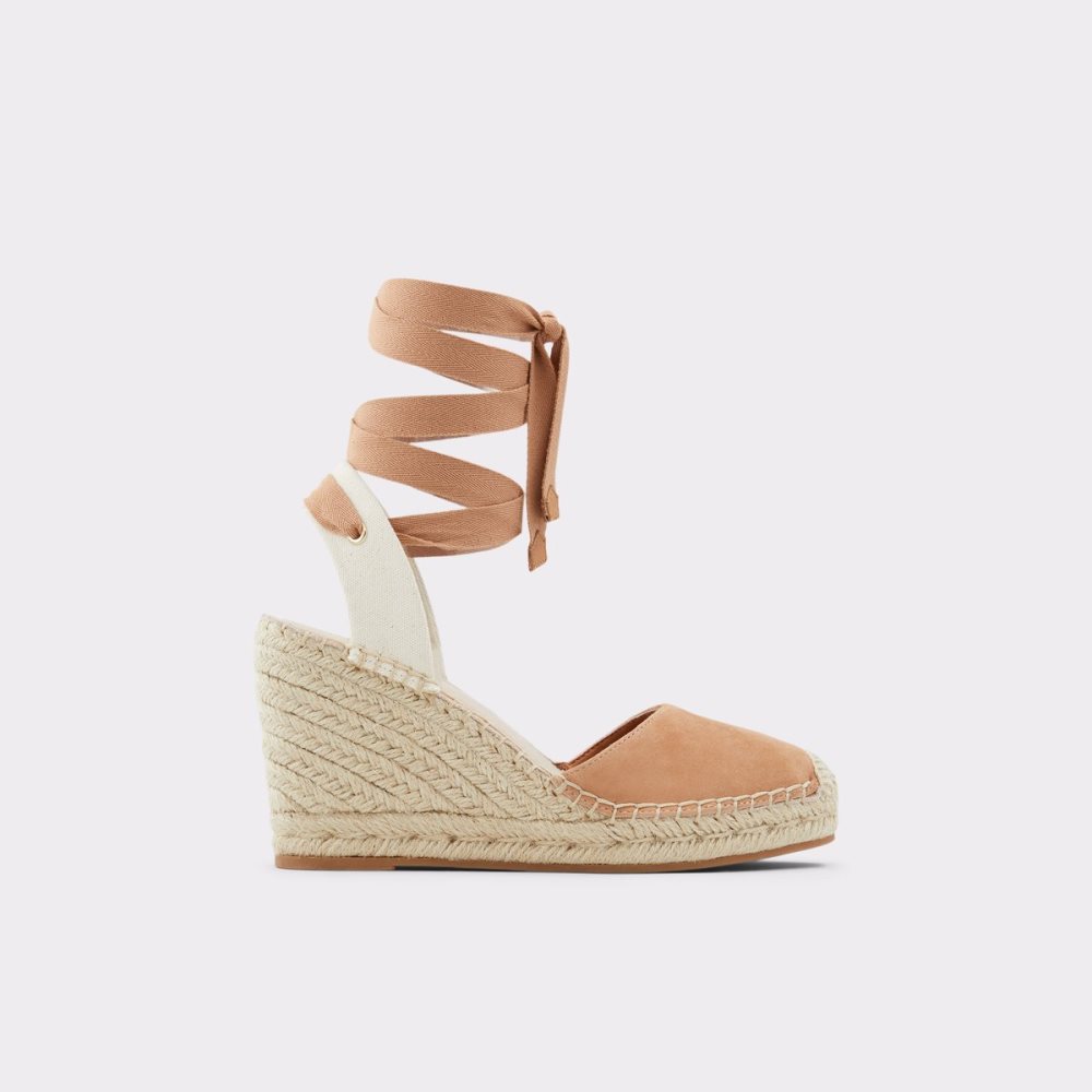 Brown Aldo Efemina Wedge Sandal - Wedge Sandals | 61ECRSGKB