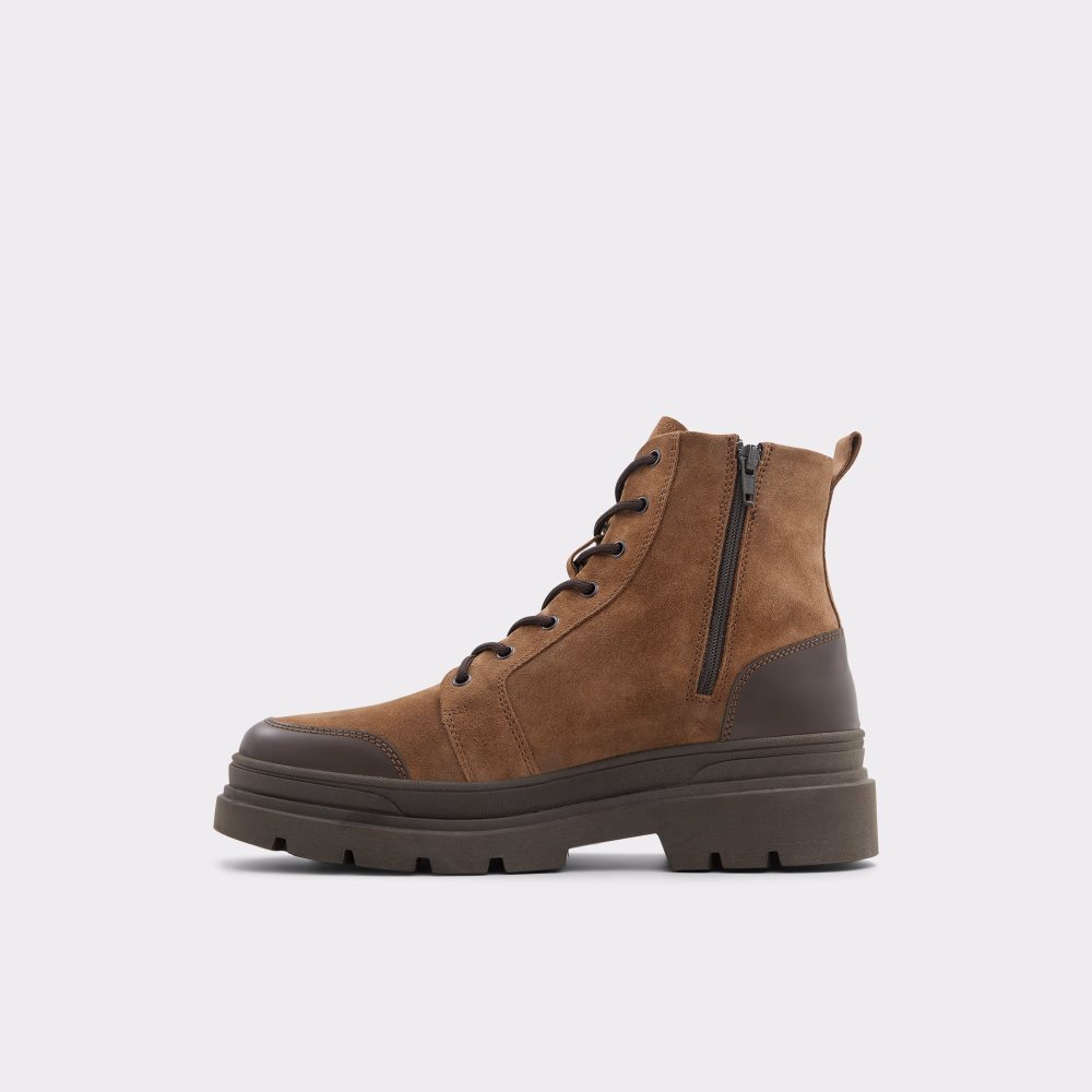 Brown Aldo Hairath Lace-up Lace Up Boots | 03OGQJHWT