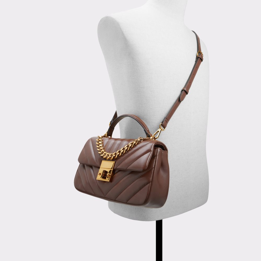 Brown Aldo Hayssx Top Handle Handbag | 68QGBYMXK