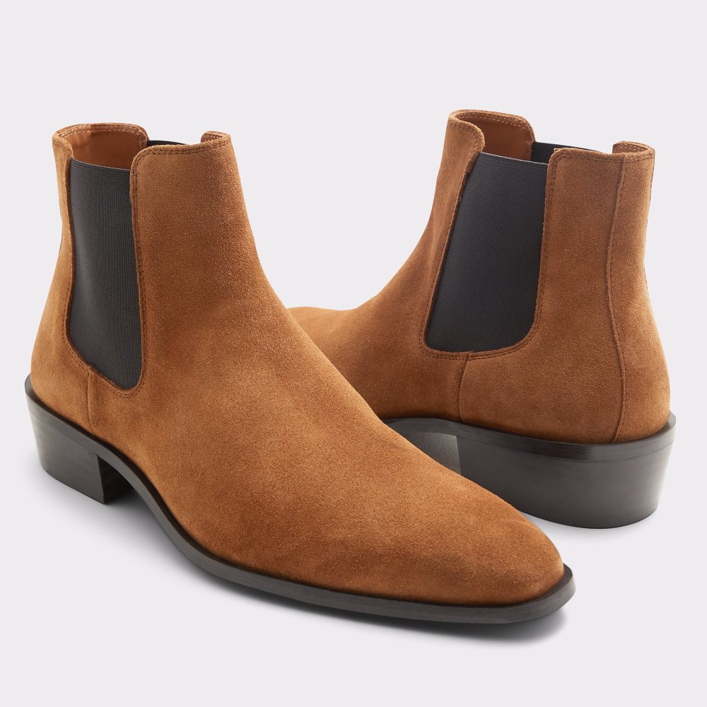 Brown Aldo Kona Chelsea Boots | 38ZJKHOYS