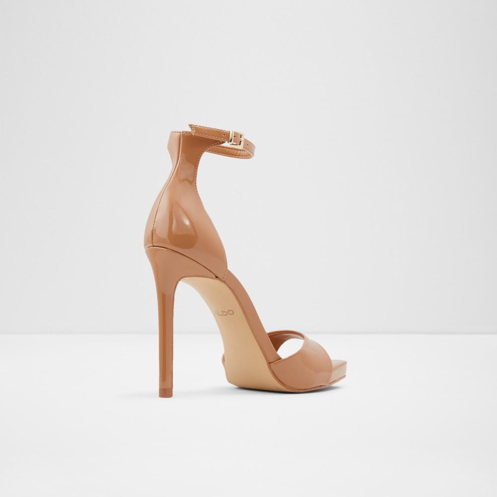 Brown Aldo Livia High Sandal - Platform Shoes | 26OHFLQXZ