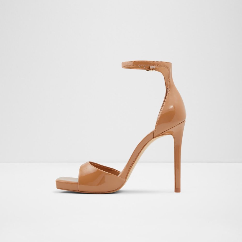 Brown Aldo Livia High Sandal - Platform Shoes | 26OHFLQXZ