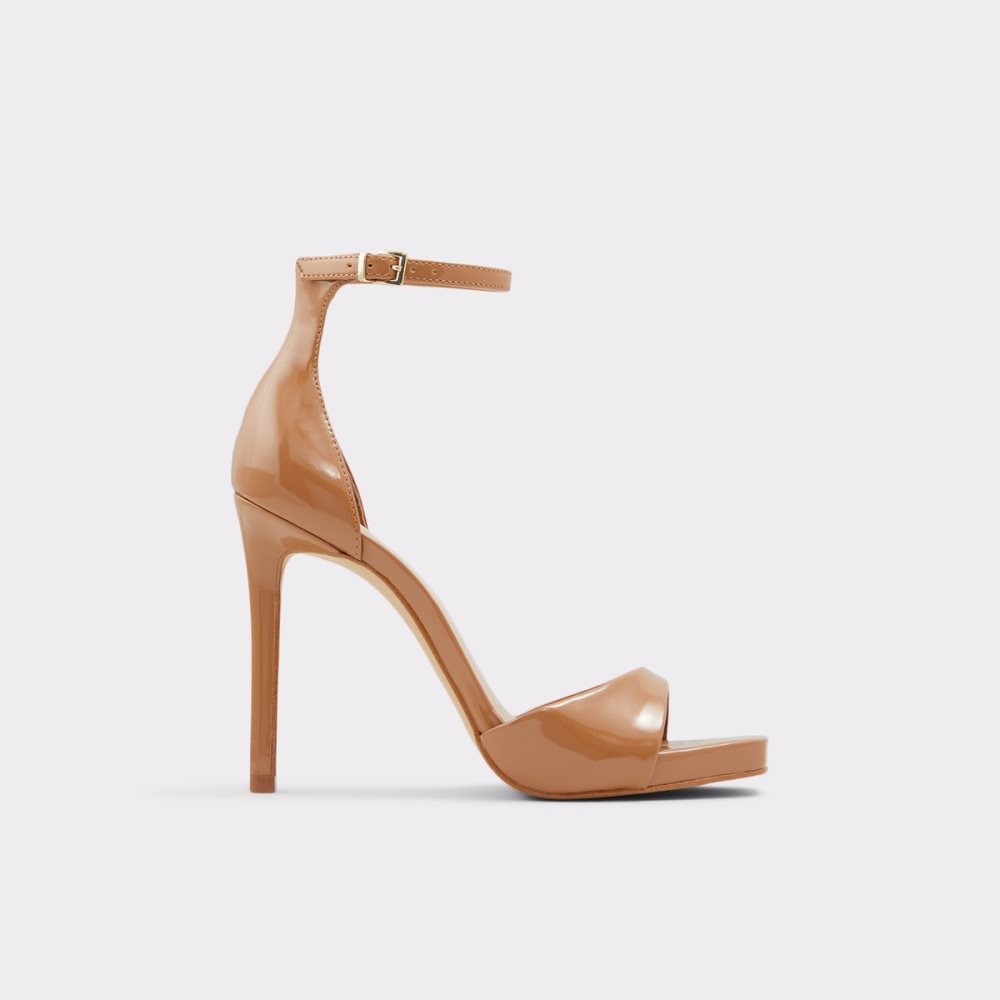 Brown Aldo Livia High Sandal - Platform Shoes | 26OHFLQXZ