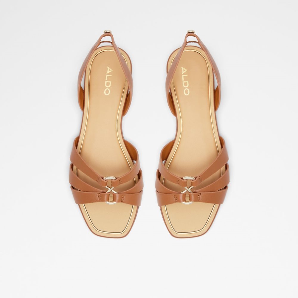 Brown Aldo Marassi Sling Back Sandal Sandals | 60PFUVITX