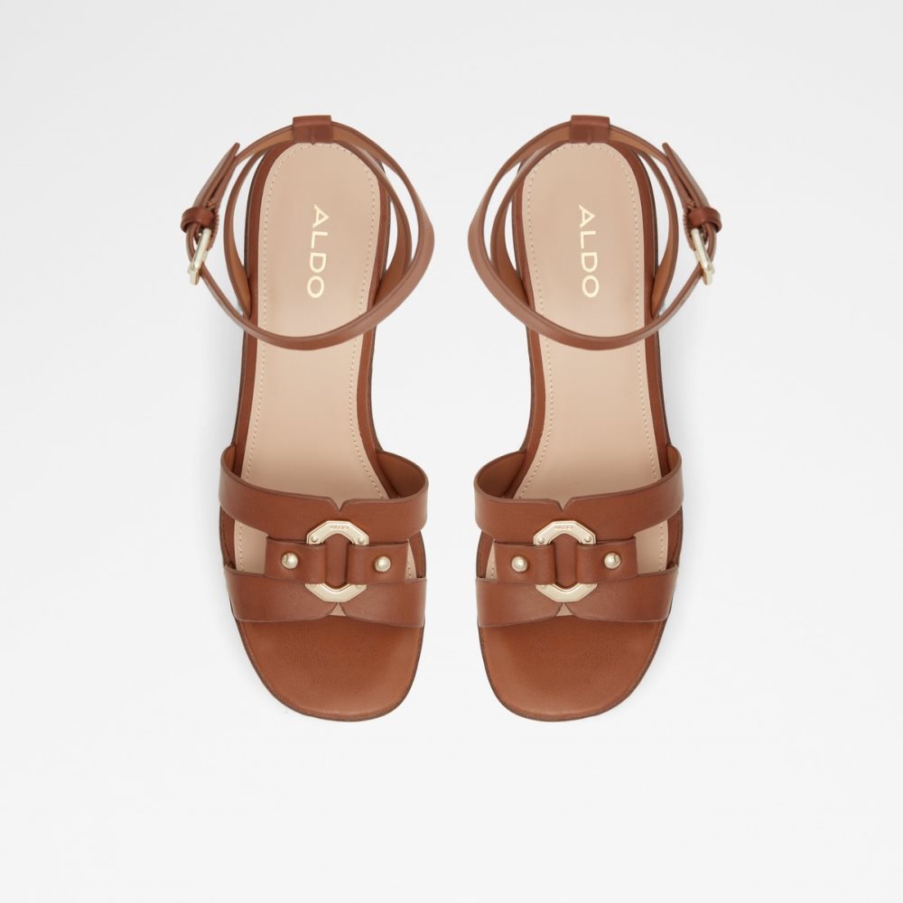 Brown Aldo Onan Wedge Sandal - Wedge Sandals | 06VMKBNCH