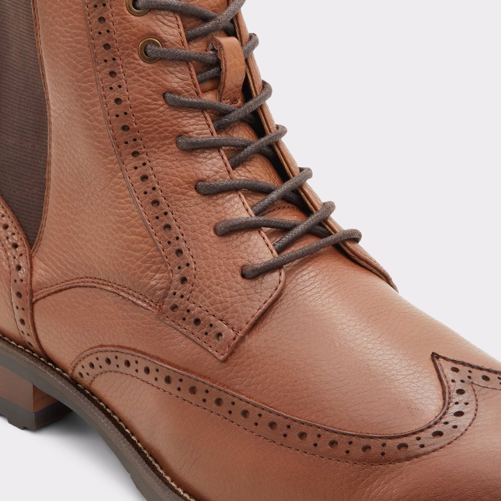 Brown Aldo Salinger Lace-up Lace Up Boots | 18KCVMPXF