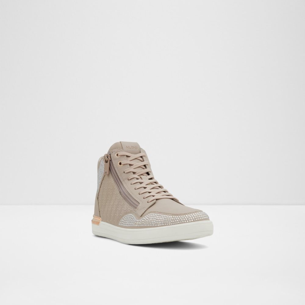 Brown Aldo Sauerbergg High Top Sneakers | 23ELMWNYX